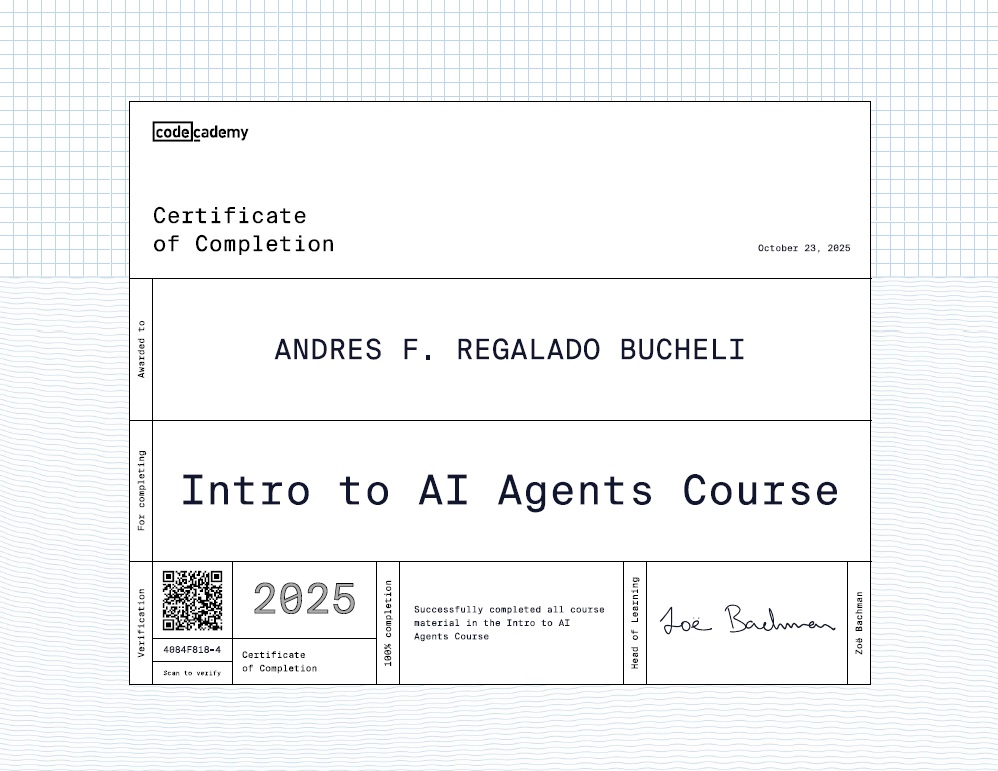 Photo of certificate