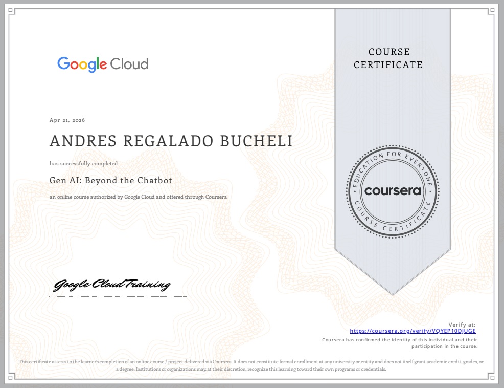Photo of certificate