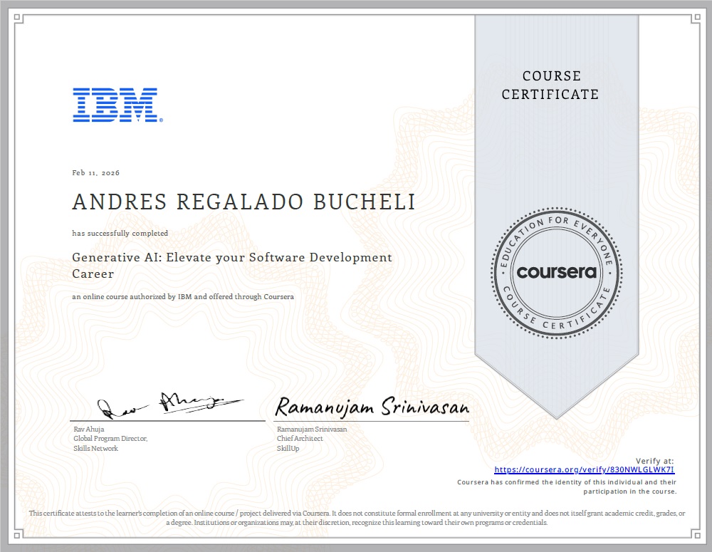 Photo of certificate