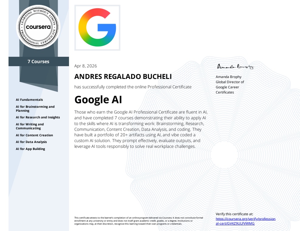Photo of certificate