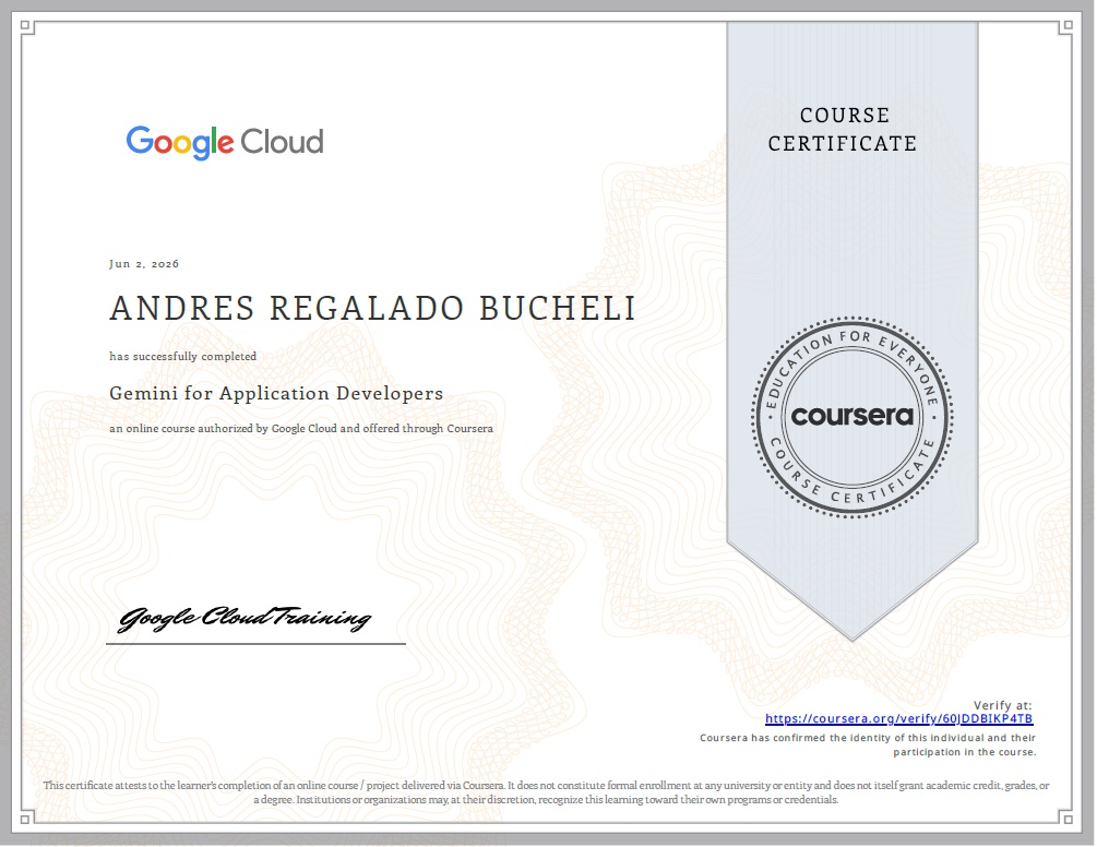 Photo of certificate