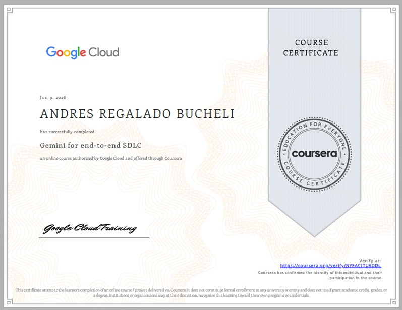 Photo of certificate