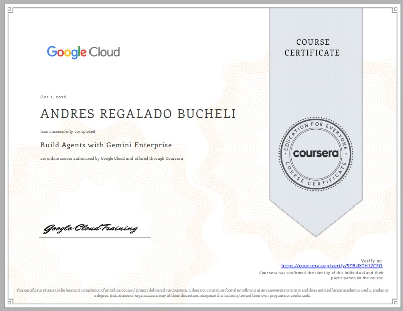 Photo of certificate