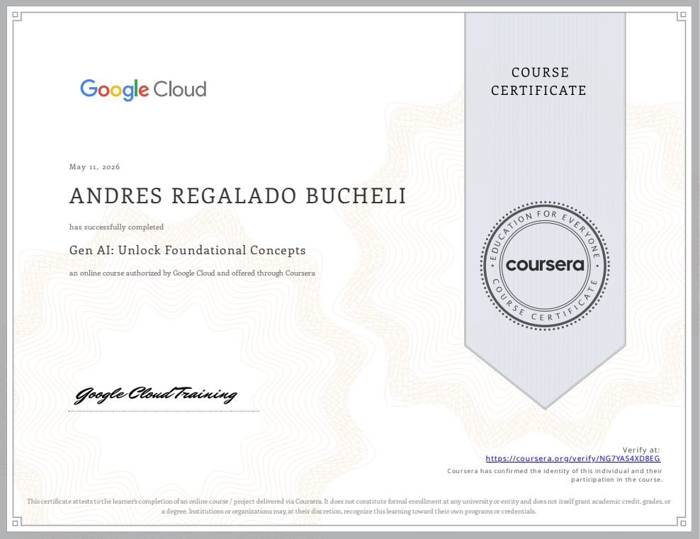 Photo of certificate