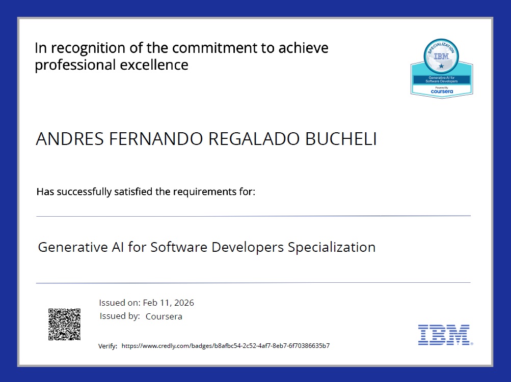 Photo of certificate