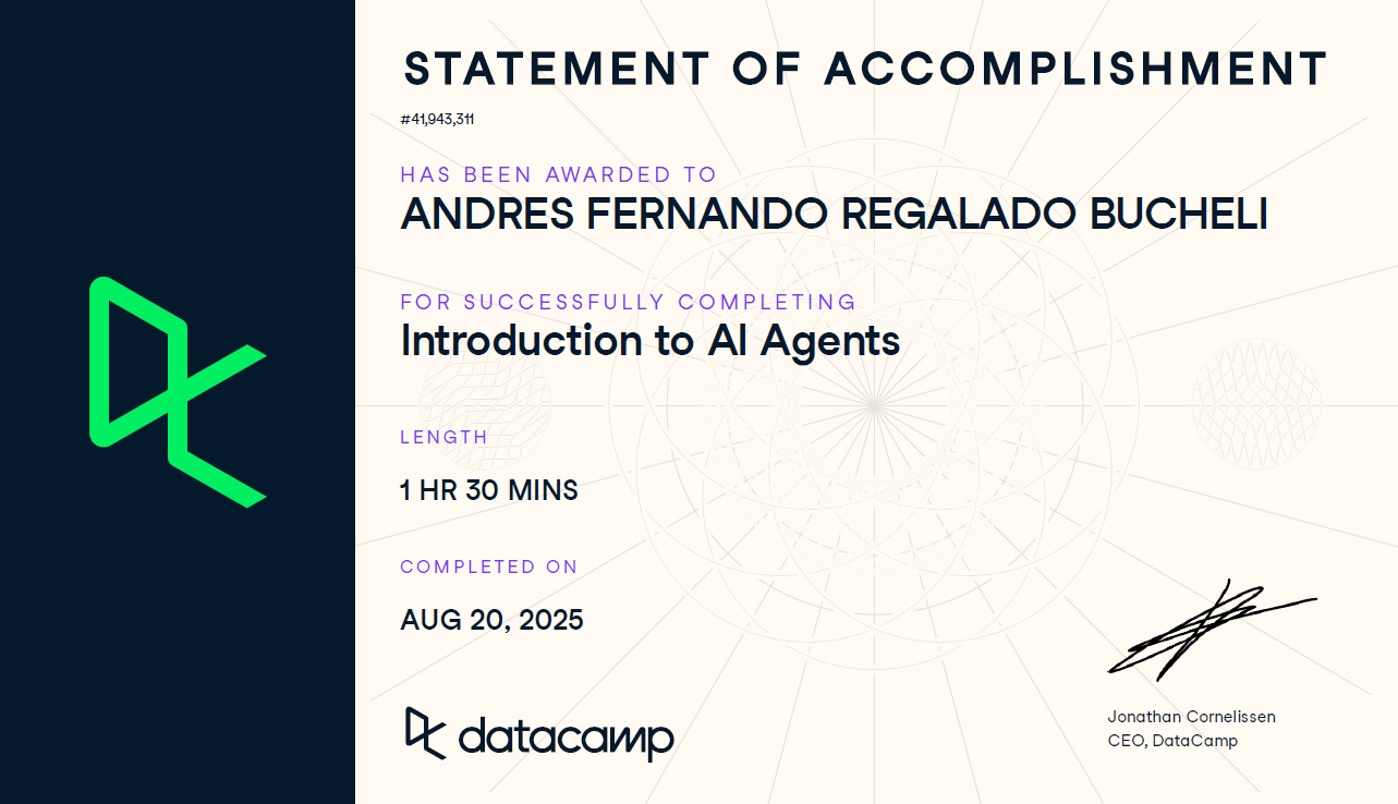 Photo of certificate