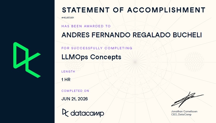 Photo of certificate