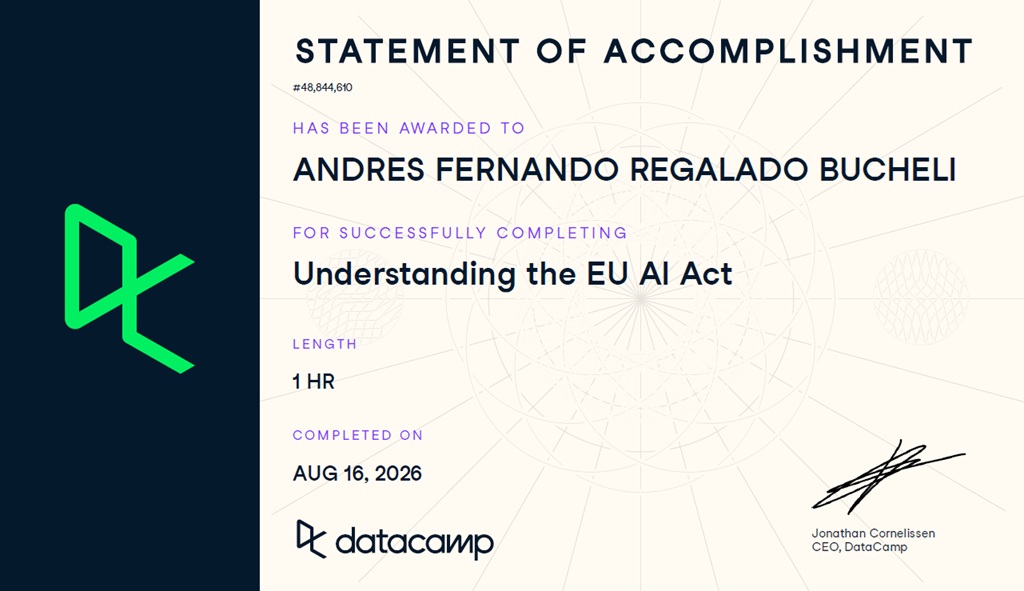 Photo of certificate