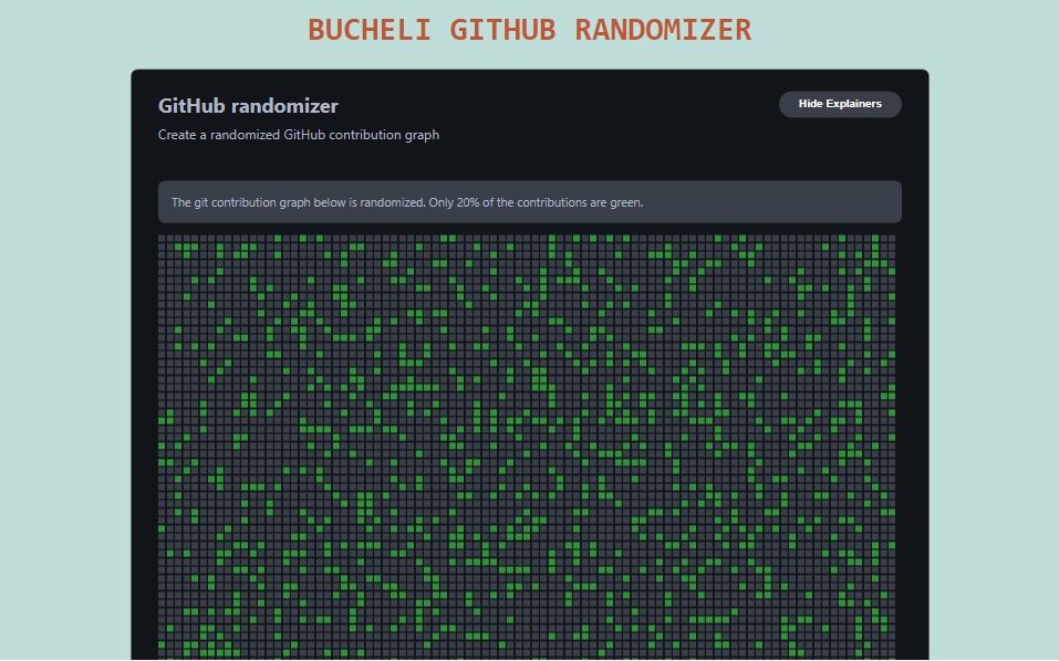 Photo of the GitHub Randomizer App
