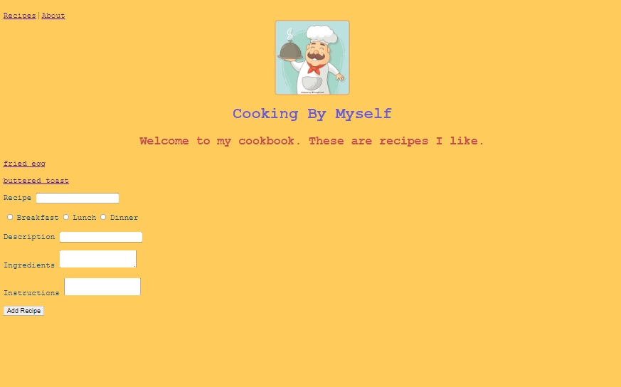 Photo of the Cooking App