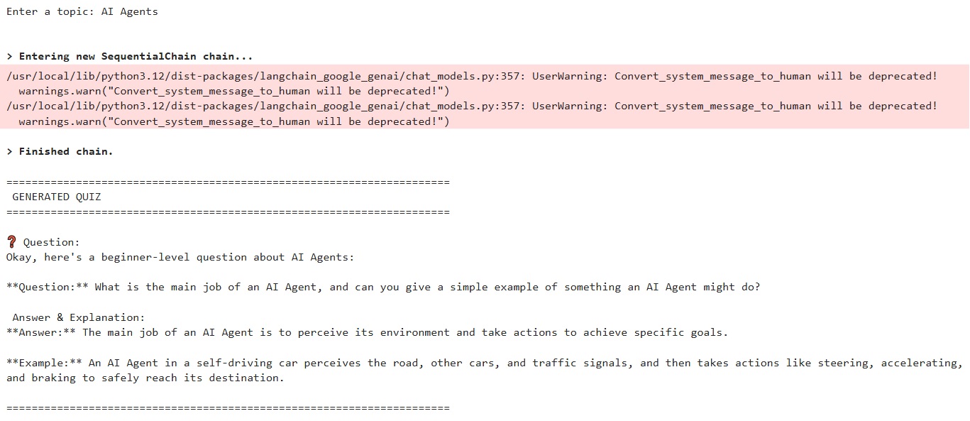 Photo of the AI Quiz Generator App