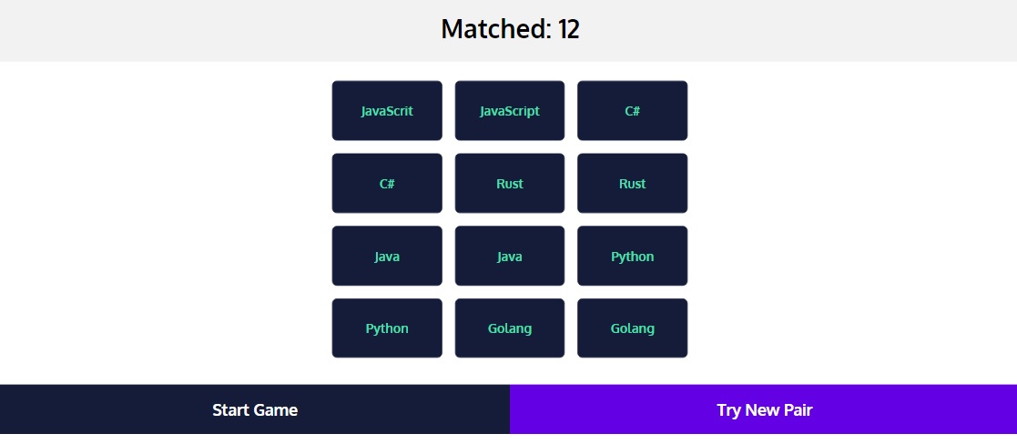 Photo of the Matching Programming Languages App