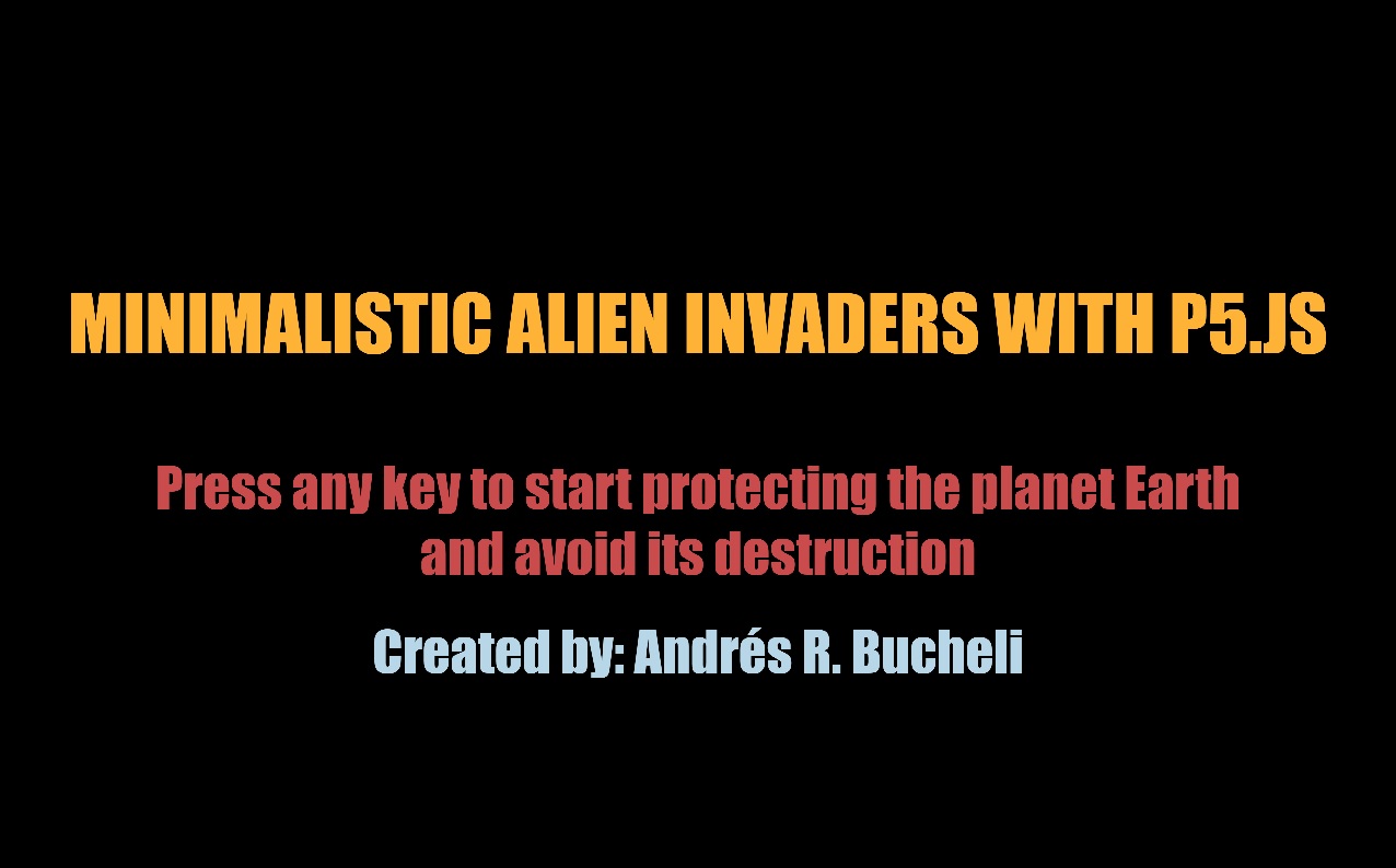 Photo of the Minimalistic Alien Invaders Game