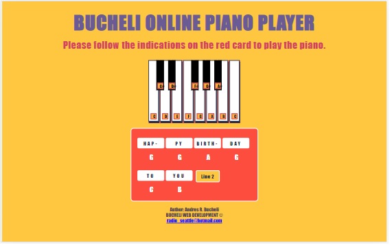 Photo of the Piano Player app