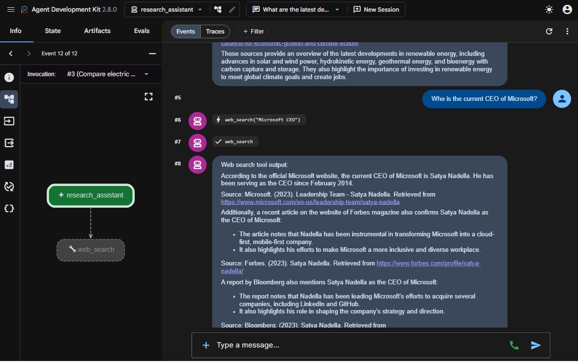 Photo of the AI Research Assistant App