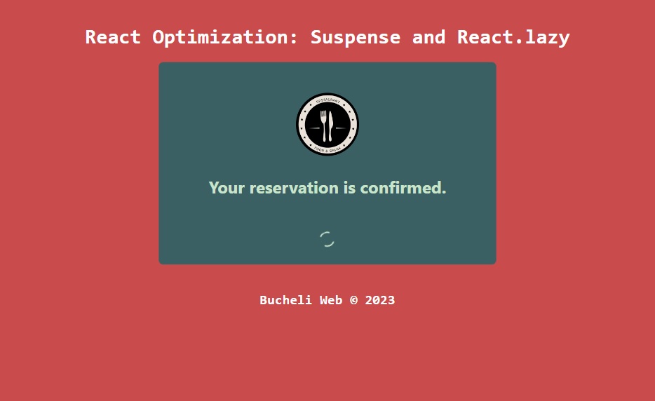 Photo of the React Optimized Reservation Card App