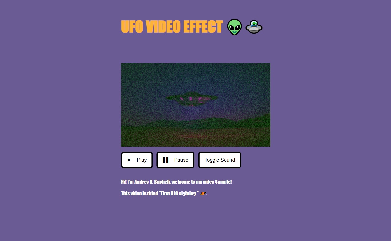 Photo of the Ufo Video Effect