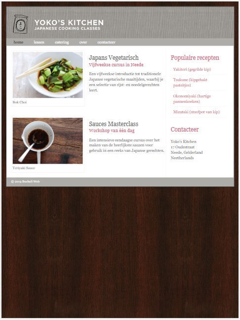 Photo of the Yoko's Kitchen website
